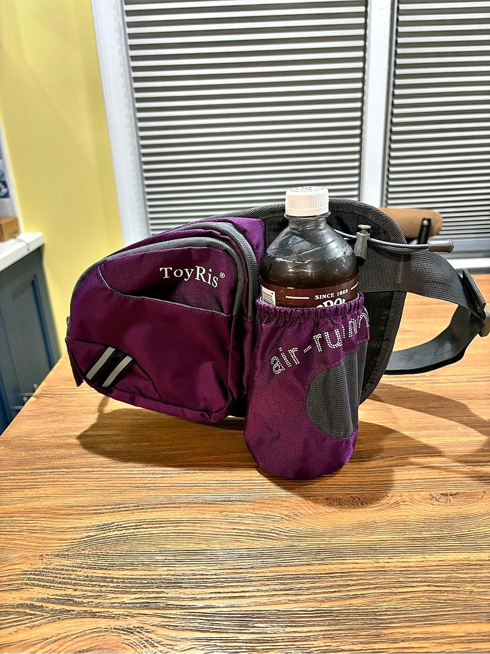 ToyRis Purple & Black Crossbody or Fanny Pack
